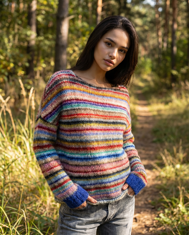 Elsa | Gemütlicher gestreifter Pullover