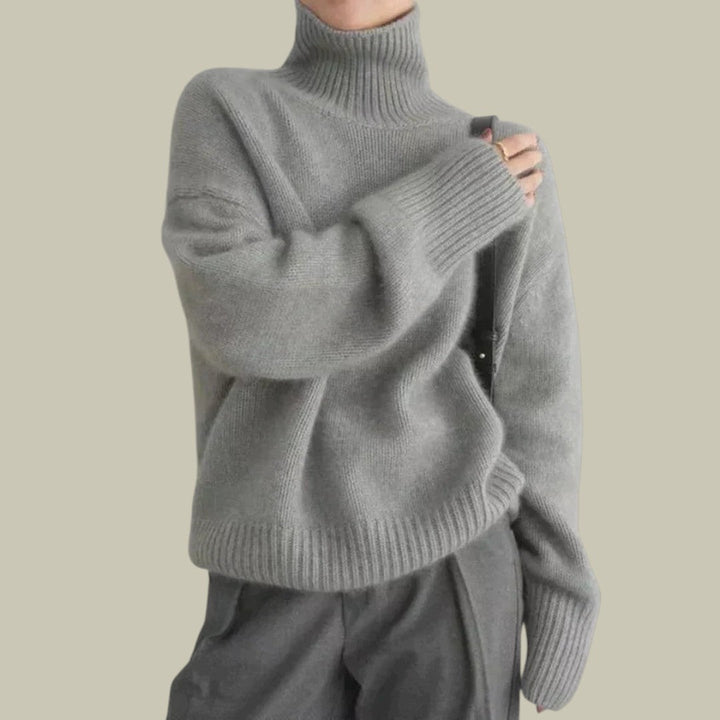Genevieve | Hochkragen Relaxed Sweater