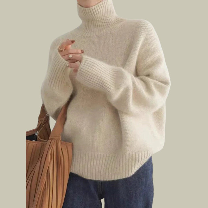Genevieve | Hochkragen Relaxed Sweater