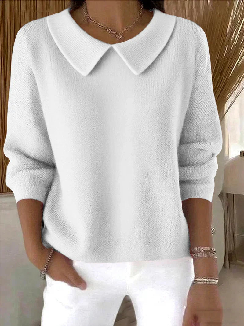 Carmen | Entspanntes Pullover mit Kragen