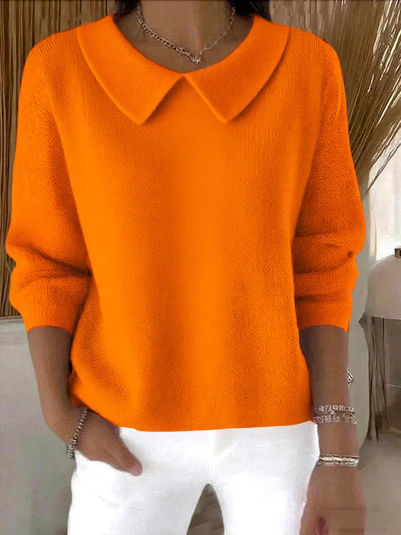 Carmen | Entspanntes Pullover mit Kragen