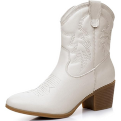Klassische halbhohe Cowgirlstiefel - Tammy