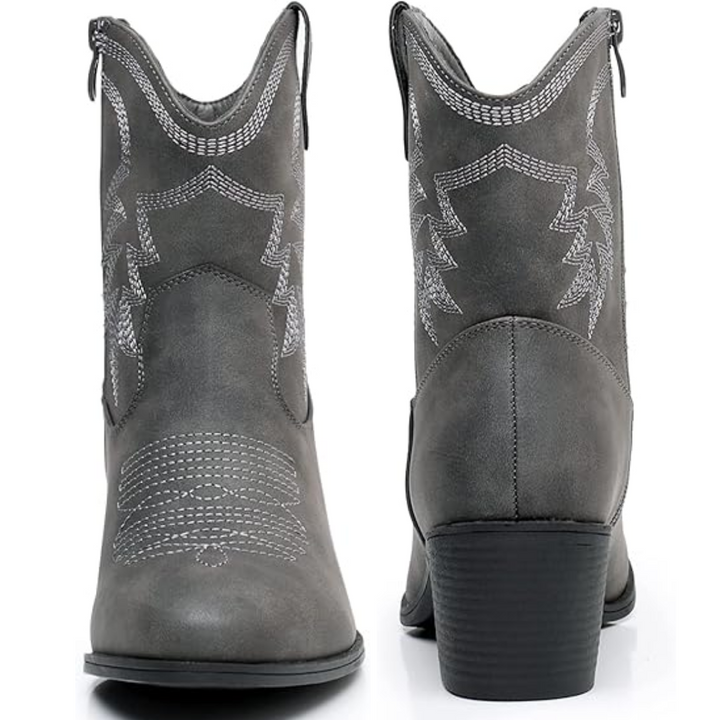 Klassische halbhohe Cowgirlstiefel - Tammy
