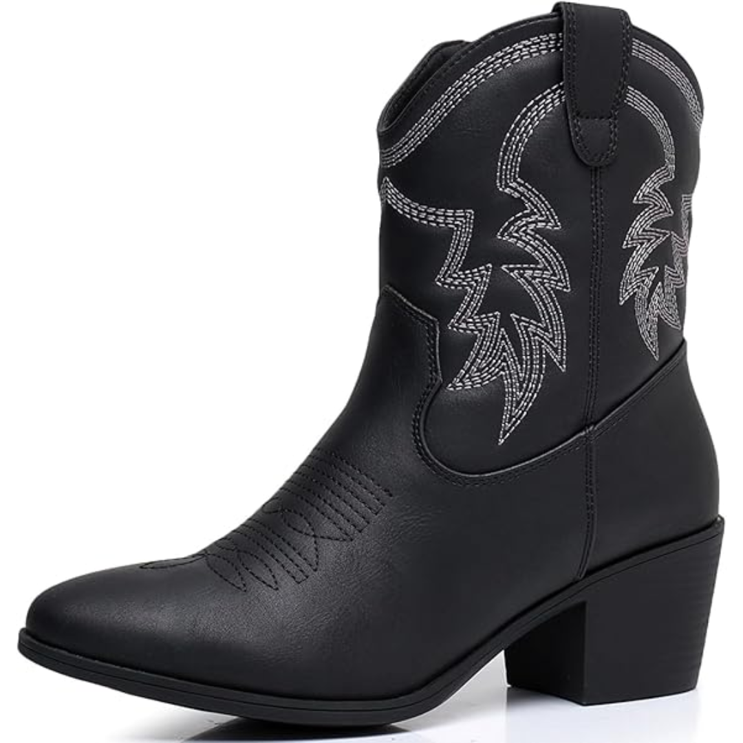 Klassische halbhohe Cowgirlstiefel - Tammy