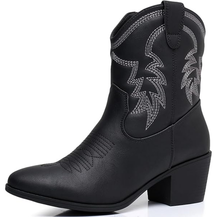 Klassische halbhohe Cowgirlstiefel - Tammy
