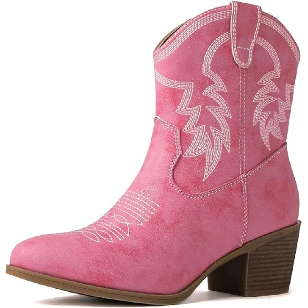 Klassische halbhohe Cowgirlstiefel - Tammy