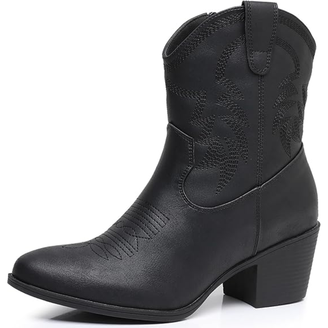 Klassische halbhohe Cowgirlstiefel - Tammy