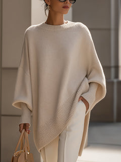 Isolde | Oversized Drapé Strickpullover