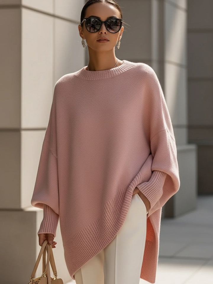 Isolde | Oversized Drapé Strickpullover