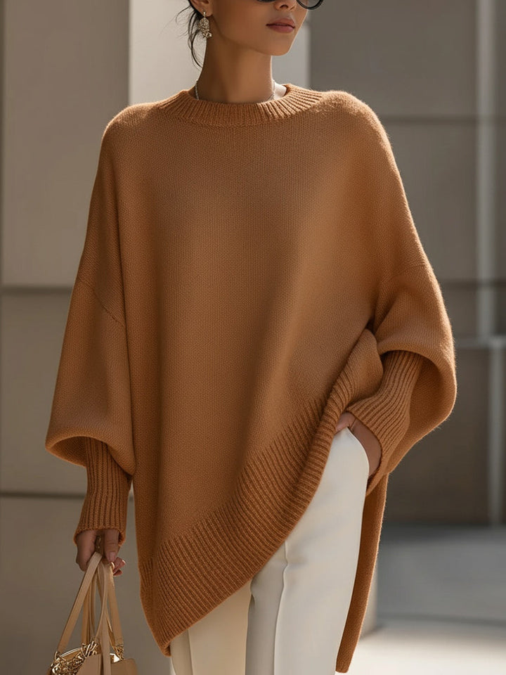 Isolde | Oversized Drapé Strickpullover