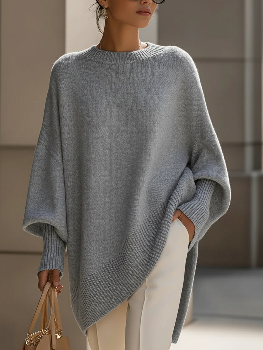 Isolde | Oversized Drapé Strickpullover