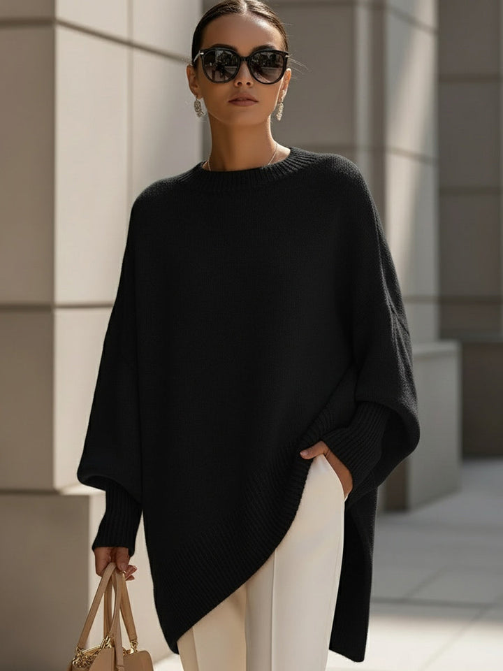 Isolde | Oversized Drapé Strickpullover
