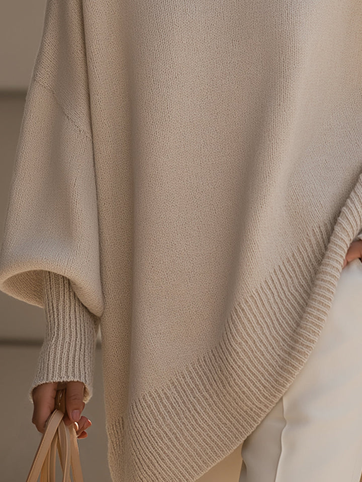 Isolde | Oversized Drapé Strickpullover
