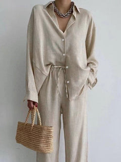 Lisa| Stylisches Blusen- und Hosen-Set