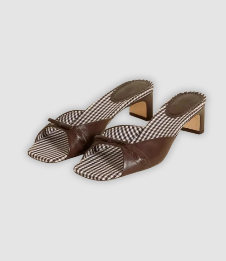 Adiana - Sandalen mit Leopardenmuster und Schleife
