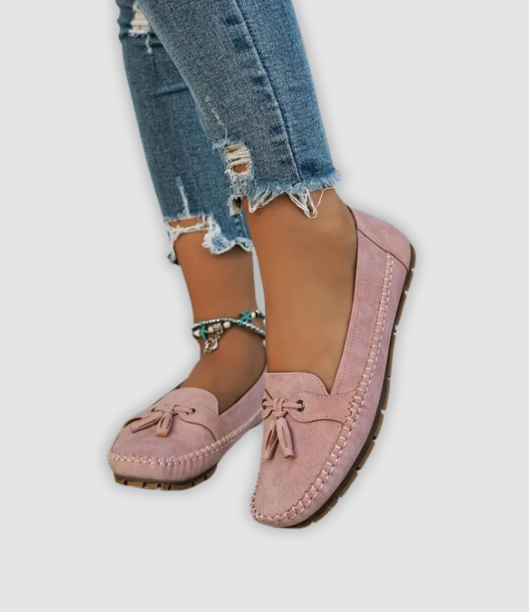 Angel - Klassische Wildleder Loafer Mit Quastendetail