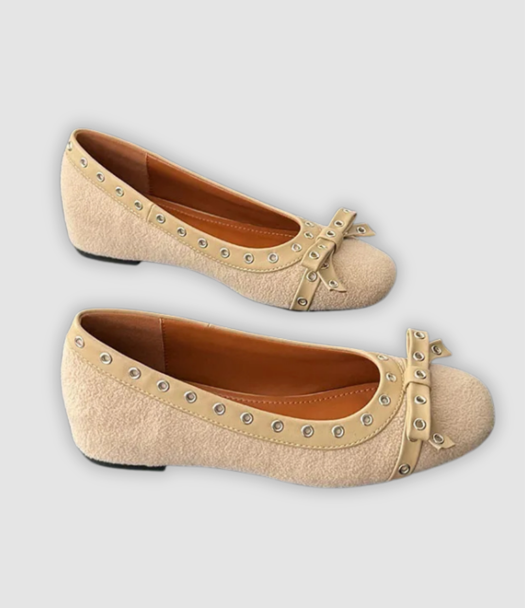 Leonie - Plateau-Slipper mit Schmetterlingsknoten