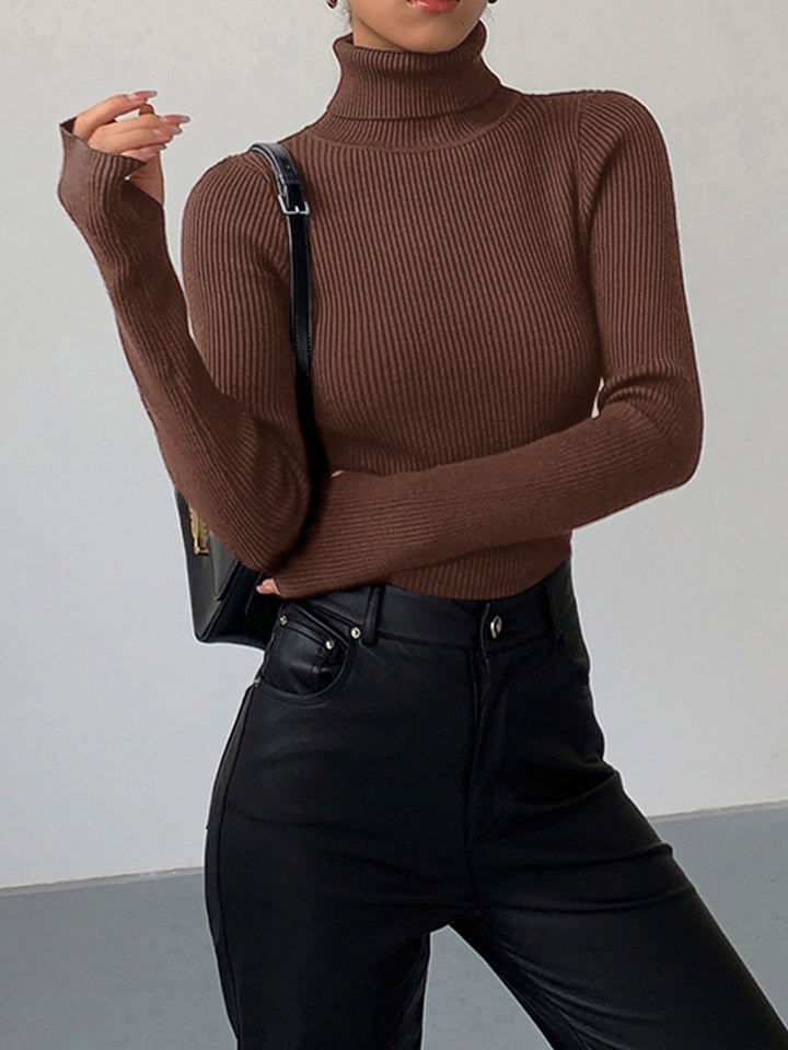 Greer | Gerippter Rollkragenpullover