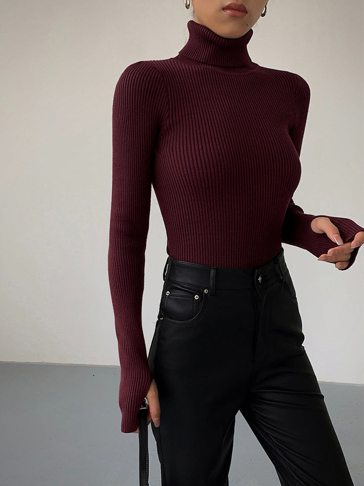 Greer | Gerippter Rollkragenpullover