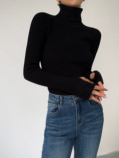 Greer | Gerippter Rollkragenpullover