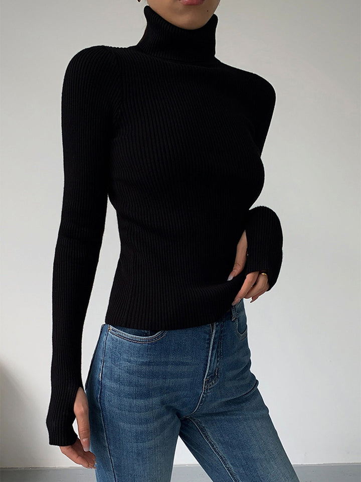 Greer | Gerippter Rollkragenpullover