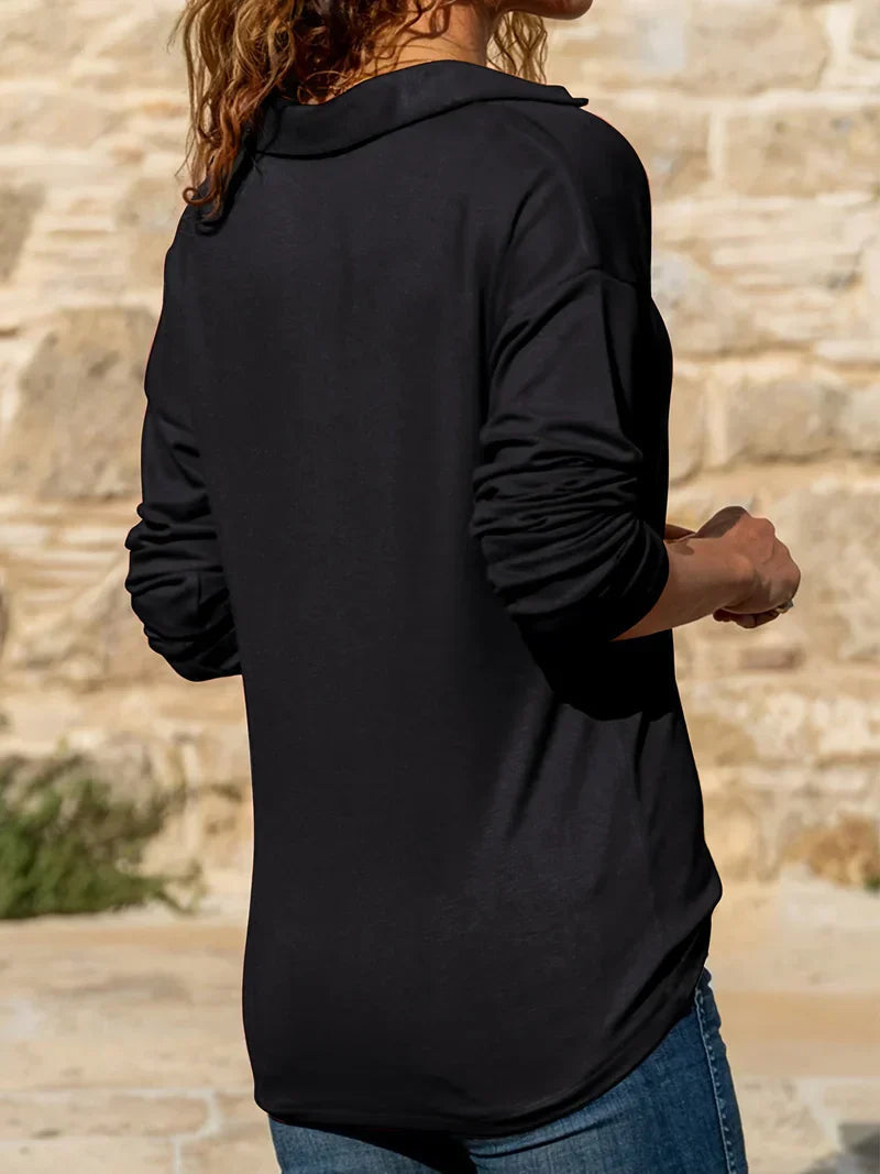 Georgia | Elegantes Halbzip-Top
