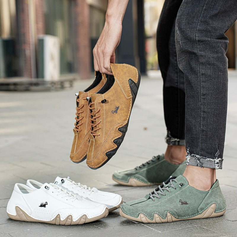 Alex | Ultraflex Barfuß - Lederschuhe (Unisex)