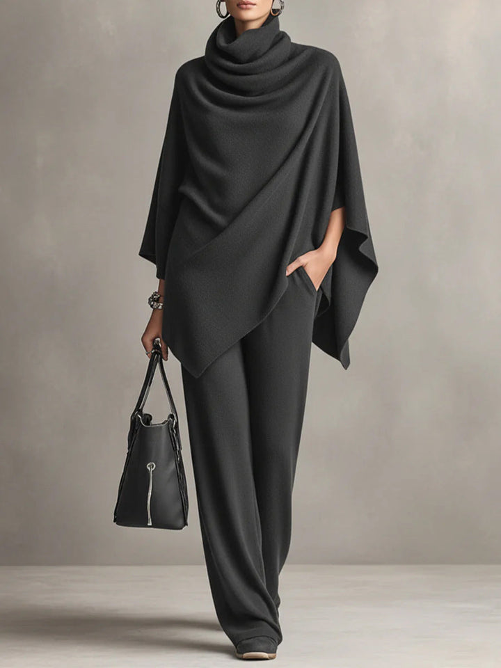 Draphelia | Elegantes, drapiertes Zweiteiler-Set