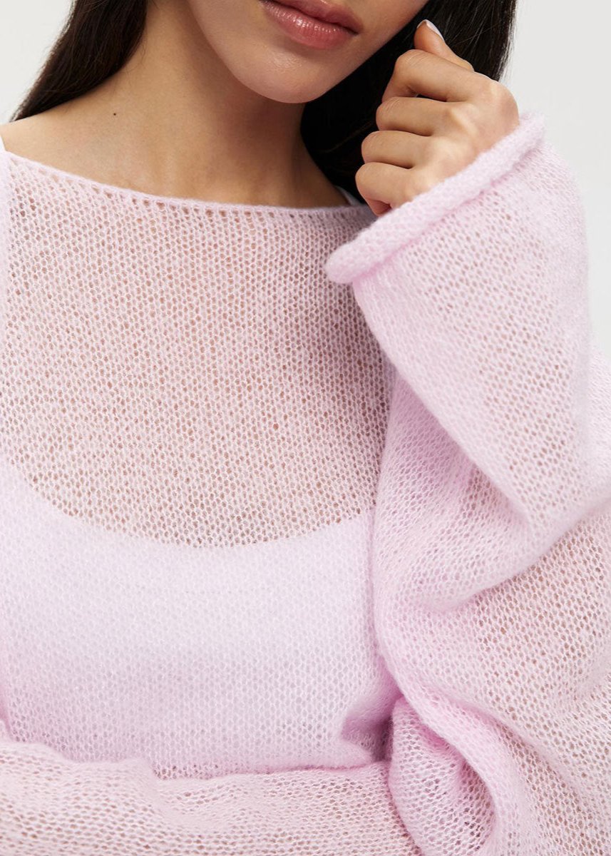 Elise | Luftiger Boot-Ausschnitt Pullover