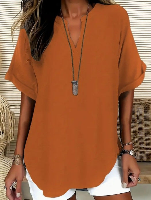 Mara™ – Luftige V-Ausschnitt Bluse
