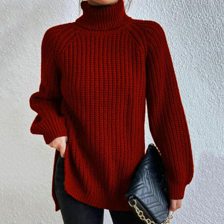 Ellaine | Weicher Rollkragenpullover für Damen aus Baumwolle