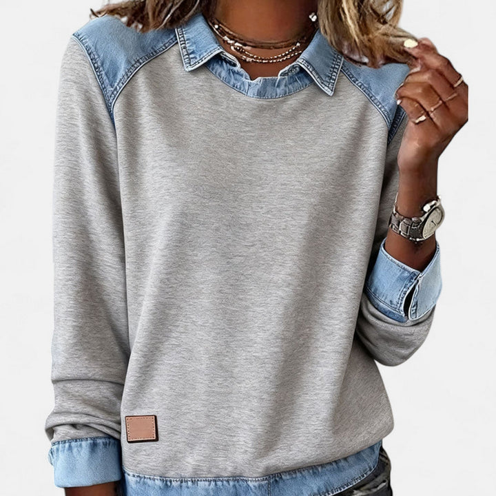 Gloria | Kontrast-Panel Pullover