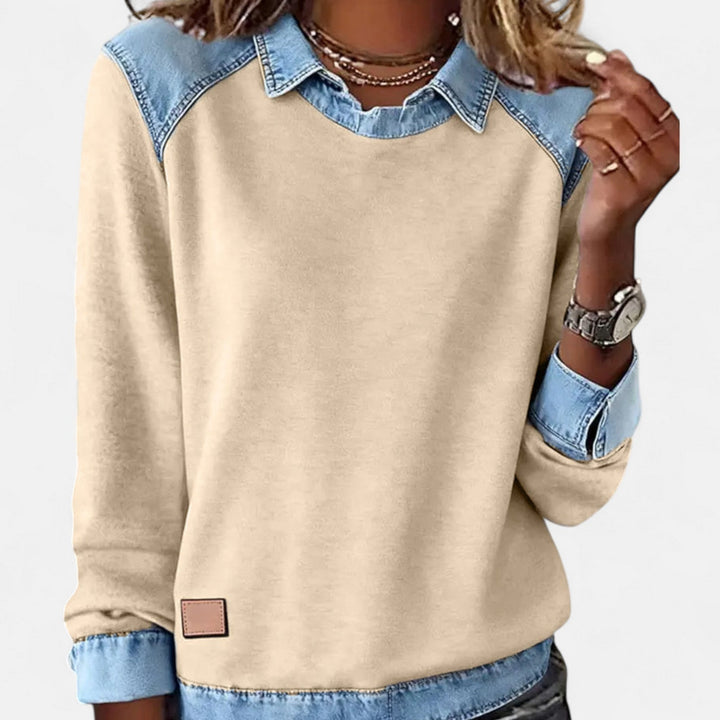 Gloria | Kontrast-Panel Pullover