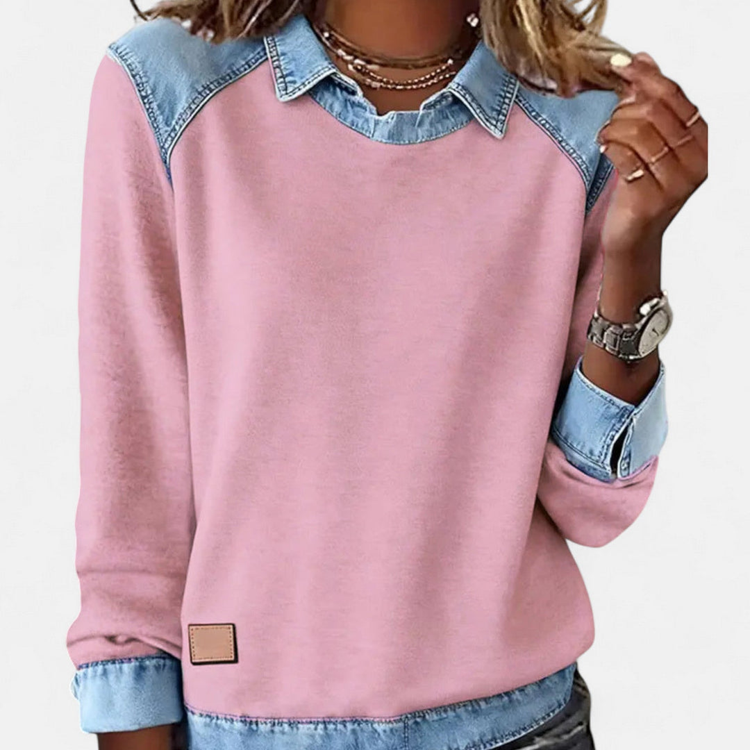 Gloria | Kontrast-Panel Pullover