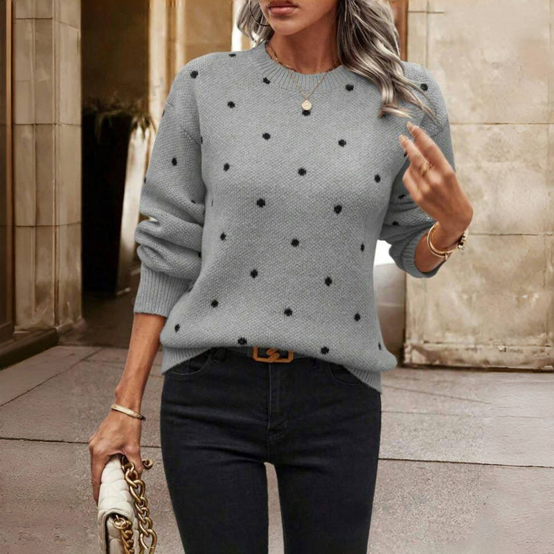 Ringelblume | Gemütlicher Pünktchen Strickpullover