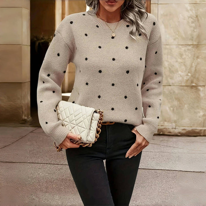 Ringelblume | Gemütlicher Pünktchen Strickpullover