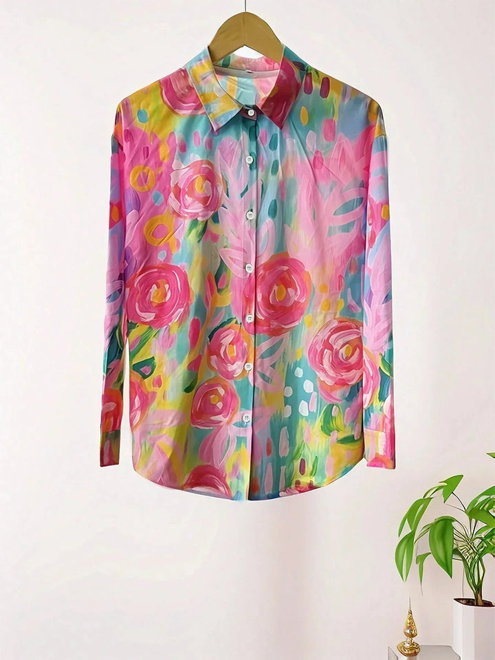 Astrid | Bluse mit bunten Mustern