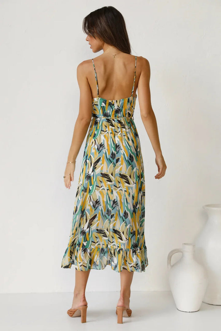 BIRKHILD I MEHRFARBIGES SOMMERKLEID
