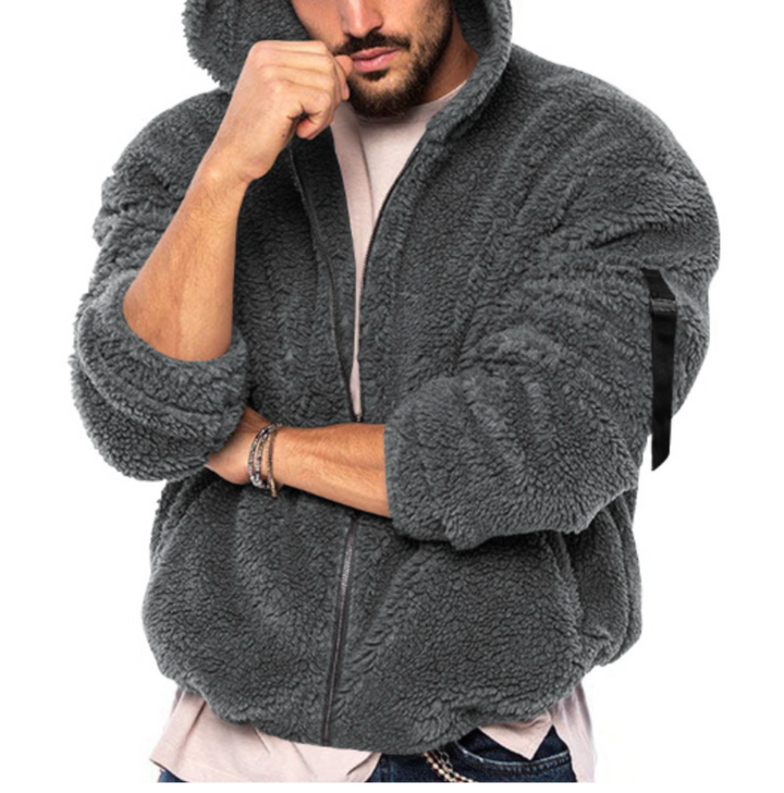 Leon | Lässiger Teddy Wintermantel für Herren