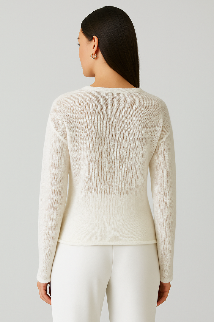 Elodie | Luftiger Boot-Ausschnitt Pullover