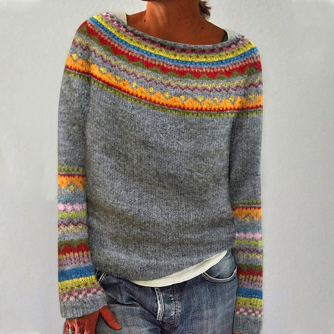 Elsa | Gemütlicher gestreifter Pullover