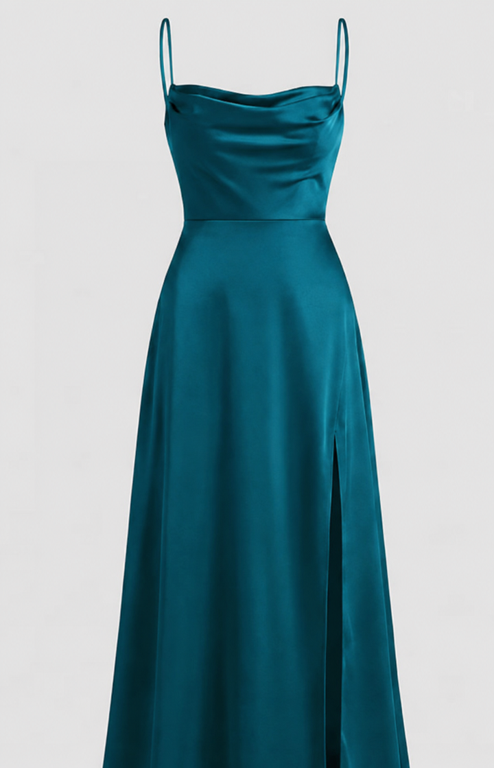 Elegantes Maxi Kleid für Damen mit Beinschlitz – Femininer Stil für Besondere Anlässe und Vielseitige Kombinationsmöglichkeiten