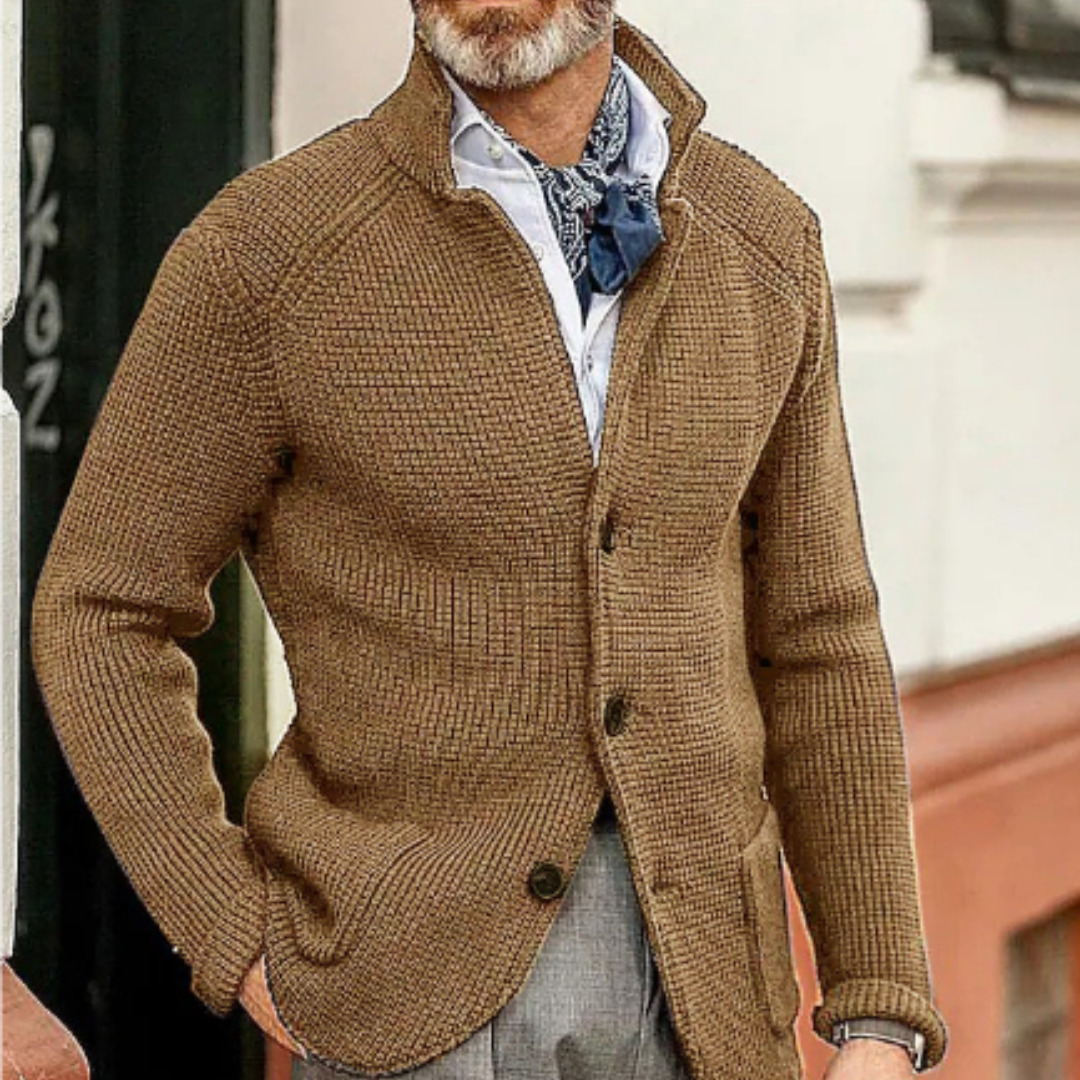 Brix | Stilvoller und Warmer Herren Strickcardigan