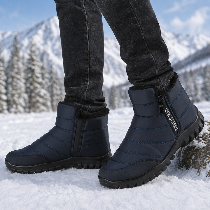 Emil | Bequeme Winterstiefel mit Reißverschluss und Wasserdichtem Fell