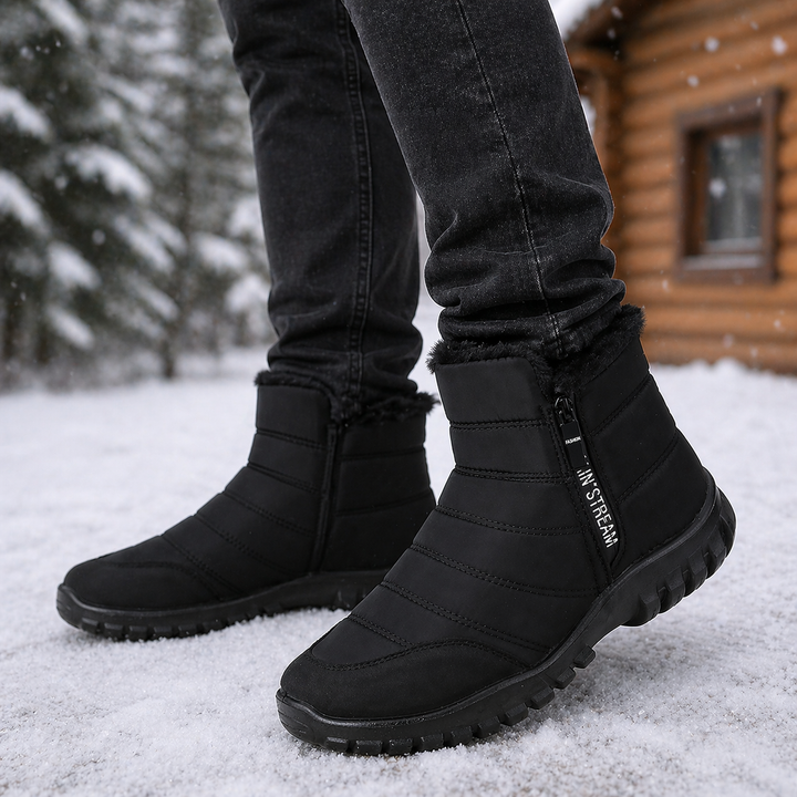 Emil | Bequeme Winterstiefel mit Reißverschluss und Wasserdichtem Fell
