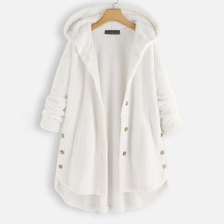 ALEXIS | Unisex Winter Wende-Fleece-Jacke mit Kapuze