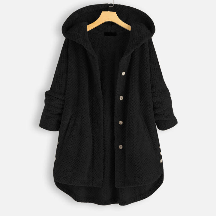 ALEXIS | Unisex Winter Wende-Fleece-Jacke mit Kapuze