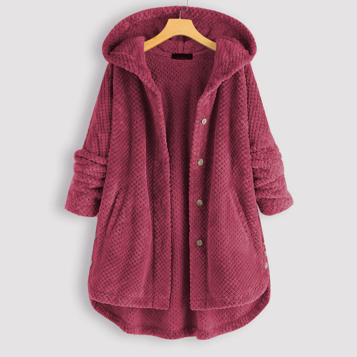 ALEXIS | Unisex Winter Wende-Fleece-Jacke mit Kapuze