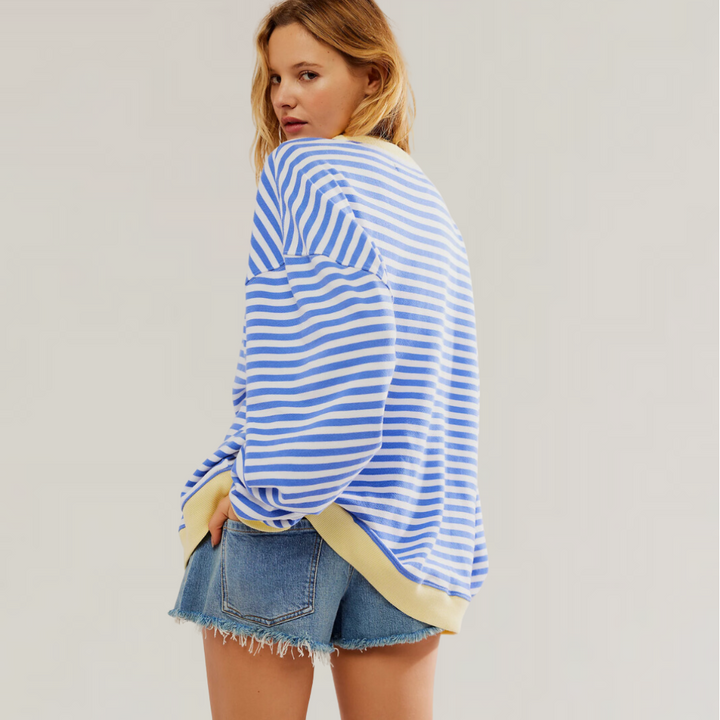 Florenz | Entspannter gestreifter Pullover