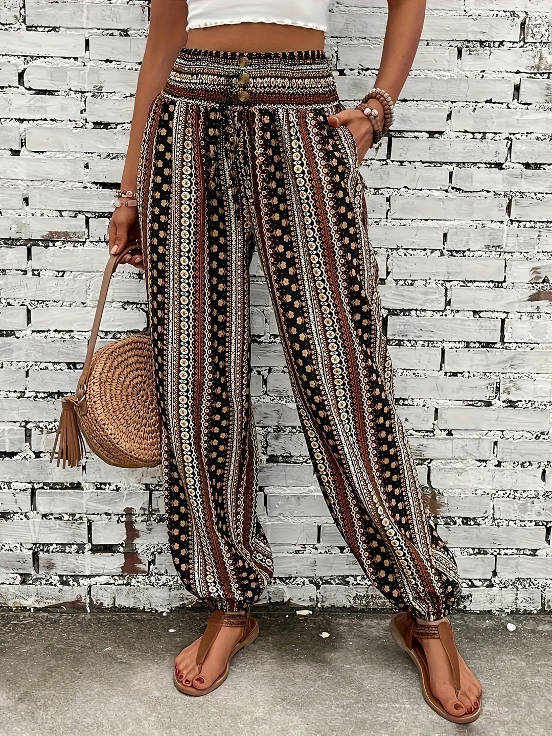 Amelie | High-Waist Hose – Boho-Chic für Deine Garderobe